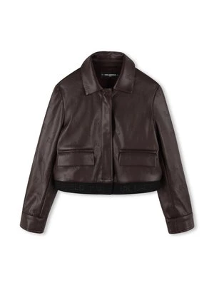 Kurtka ze skóry ekologicznej KARL LAGERFELD KIDS