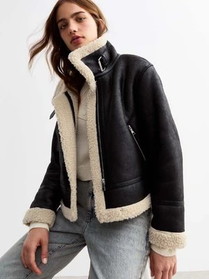 Kurtka ze skóry ekologicznej New Look