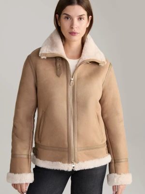 Kurtka ze skóry jagnięcej w kolorze jasnobeżowym Joop