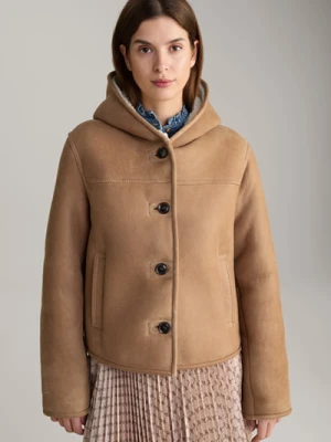 Kurtka ze skóry jagnięcej w kolorze koniakowym Joop