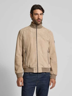 Kurtka ze skóry koziej welurowej ze stójką model ‘Byll’ JOOP! Collection