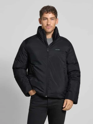 Kurtka ze stójką i nadrukiem z logo CK Calvin Klein