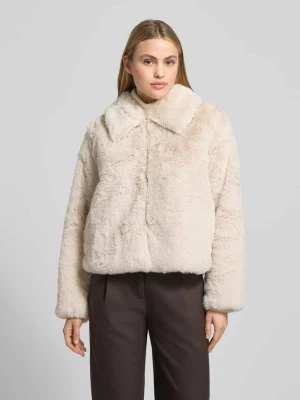 Kurtka ze sztucznego futra z wpuszczanymi kieszeniami milano italy