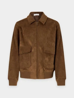 Kurtka ze sztucznej skóry Pier One By Zalando brązowy