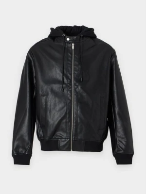 Kurtka ze sztucznej skóry Pier One By Zalando czarny