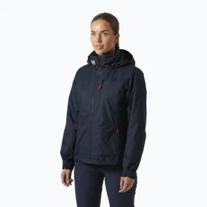 Kurtka żeglarska damska Helly Hansen Crew Hooded Pile navy Granatowy