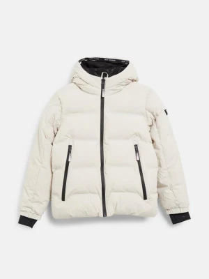 Pikowana kurtka unisex z podszewką z polaru / hydrofobowa s.Oliver beżowy