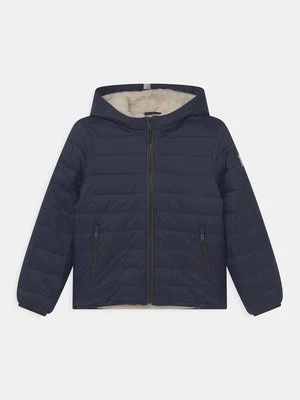 Kurtka zimowa Abercrombie & Fitch granatowy