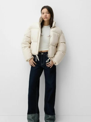 Kurtka zimowa Bershka biały