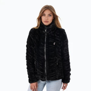 Kurtka zimowa damska Aulp Candy Faux Fur black