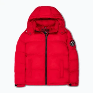 Kurtka zimowa damska Pitbull Cleo Quilted Hooded red
