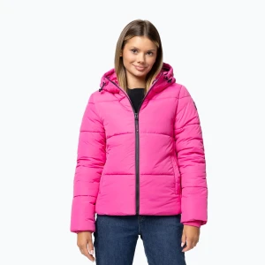 Kurtka zimowa damska Pitbull Vista Quilted Hooded pink