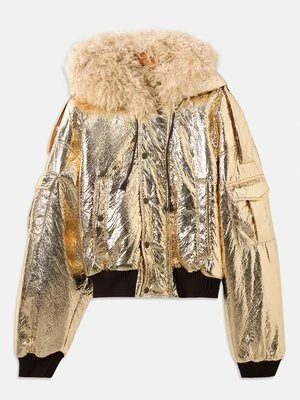 Kurtka zimowa Dsquared2 złoty