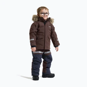 Kurtka zimowa dziecięca Didriksons Bjärven 5 Parka shadow brown