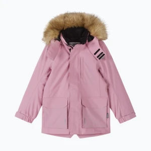 Kurtka zimowa dziecięca Reima Ajaton grey pink