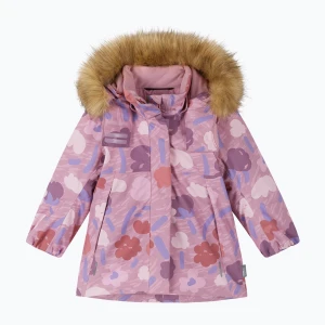 Kurtka zimowa dziecięca Reima Muurame grey pink