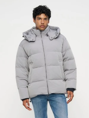 Kurtka zimowa Emporio Armani srebrny