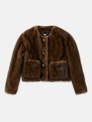 Kurtka zimowa Marc Jacobs ciemnobrązowy