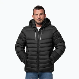 Kurtka zimowa męska Pitbull Crestline Padded Hooded black