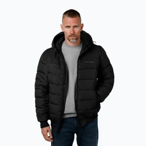 Kurtka zimowa męska Pitbull Dillon Quilted Hooded black