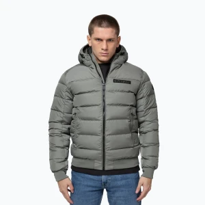 Kurtka zimowa męska Pitbull Dillon Quilted Hooded dusty salvia