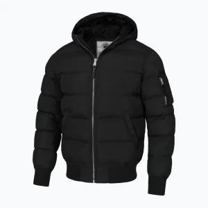 Kurtka zimowa męska Pitbull Gopher Quilted Hooded black