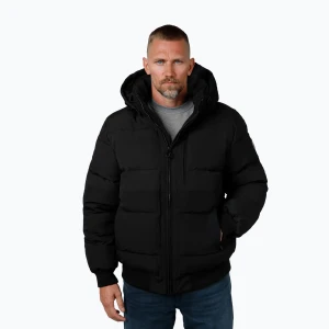 Kurtka zimowa męska Pitbull Patton Quilted Hooded black