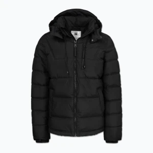 Kurtka zimowa męska Pitbull Piedmont Quilted Hooded black