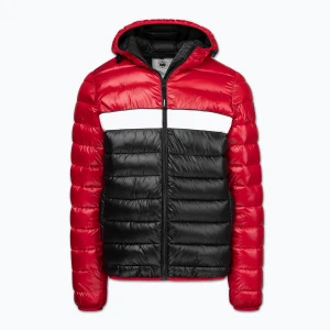 Kurtka zimowa męska Pitbull Shatto Quilted Hooded red/black