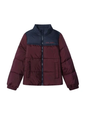 Kurtka zimowa Pepe Jeans ciemnoliliowy
