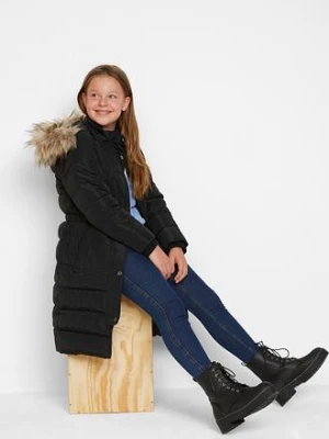 Kurtka zimowa, pikowana, z odpinanym kapturem bonprix