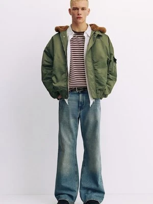 Kurtka zimowa PULL&BEAR khaki