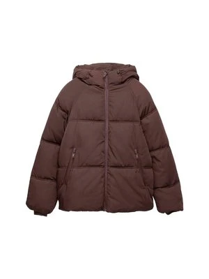 Kurtka zimowa PULL&BEAR bordowy