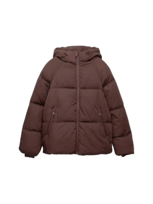 Kurtka zimowa PULL&BEAR bordowy