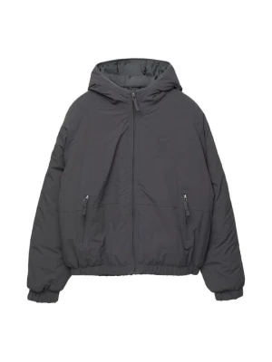 Kurtka zimowa PULL&BEAR ciemnoszary