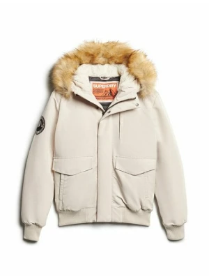 Kurtka zimowa Superdry jasnoszary