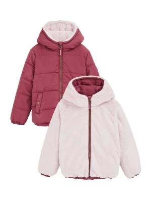 Kurtka zimowa WE Fashion jasnoróżowy melanż