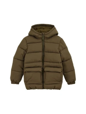Kurtka zimowa WE Fashion zielony melanż