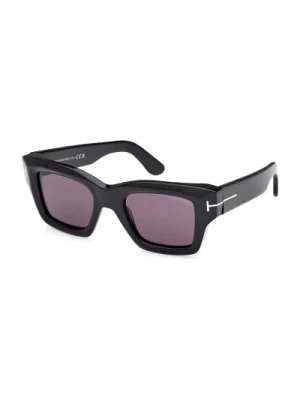 Kwadratowe Czarne Okulary Przeciwsłoneczne dla Kobiet Tom Ford