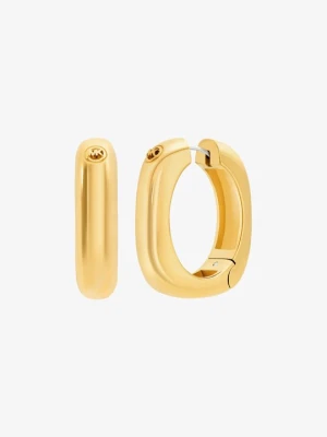 Kwadratowe kolczyki kółka Michael Kors ZŁOTY (Złoty)