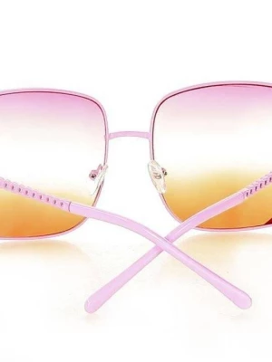 Kwadratowe okulary przeciwsłoneczne MAZZINI VINTAGE STYLE róż Merg