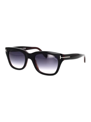Kwadratowe okulary przeciwsłoneczne szare soczewki gradientowe Tom Ford