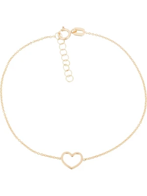 L instant d Or Złota bransoletka "Coeur joli" z elementem ozdobnym rozmiar: onesize