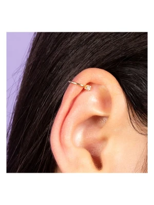 L instant d Or Złota nausznica "Lya" z cyrkonią rozmiar: onesize