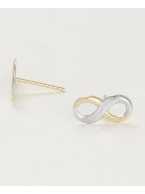 L instant d Or Złote kolczyki-wkrętki "Infinity" rozmiar: onesize