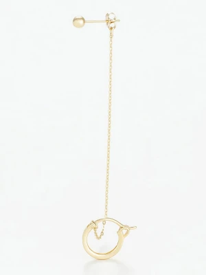 L instant d Or Złote kolczyki-wkrętki "Pampa" rozmiar: onesize