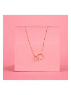 L instant d Or Złoty naszyjnik "Ensemble d'or" z elementem ozdobnym - dł. 40 cm rozmiar: onesize
