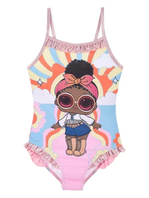 L.O.L. Surprise Strój kąpielowy "LOL Surprise" w kolorze jasnoróżowym ze wzorem rozmiar: 116
