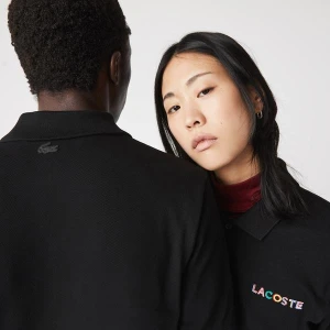 Lacoste L!VE koszulka polo z nadrukiem unisex o luźnym kroju
