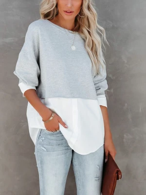 LA Angels Bluza w kolorze biało-szarym rozmiar: L